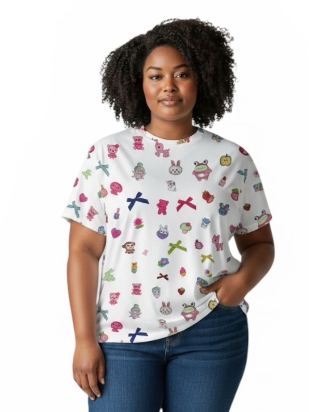 TEDDY FRESH Fruits and Animal Print Tshirt